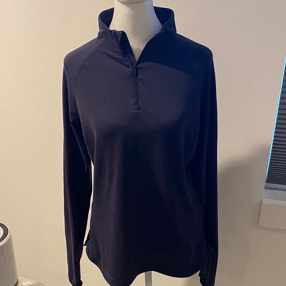 REI Women's Navy Quarter-Zip Sweatshirt